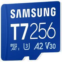 Samsung T7 microSDXC Speicherkarte 256 GB UHS-I bis 170 MB/s für Smartphones & Tablets (MB-MB256T/WW)