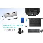 i-Tec USB-C Metal Ergonomic 4K 3x Display Docking Station + Power Delivery (C31FLATDOCKPDPRO)