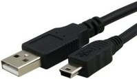 Canon IFC-400PCU - USB-Kabel - USB (M) bis Mini-USB, Typ B (M) - 1.5 m - für IXUS 17X, 18X, 285, IXY 180, 190, 650, PowerShot SX412, SX540, PowerShot ELPH 180 (656262,IFC-400PCU)