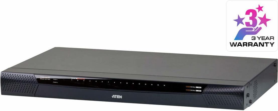 ATEN KVM over IP KN1116VA 16-Port KVM-Switch Schwarz