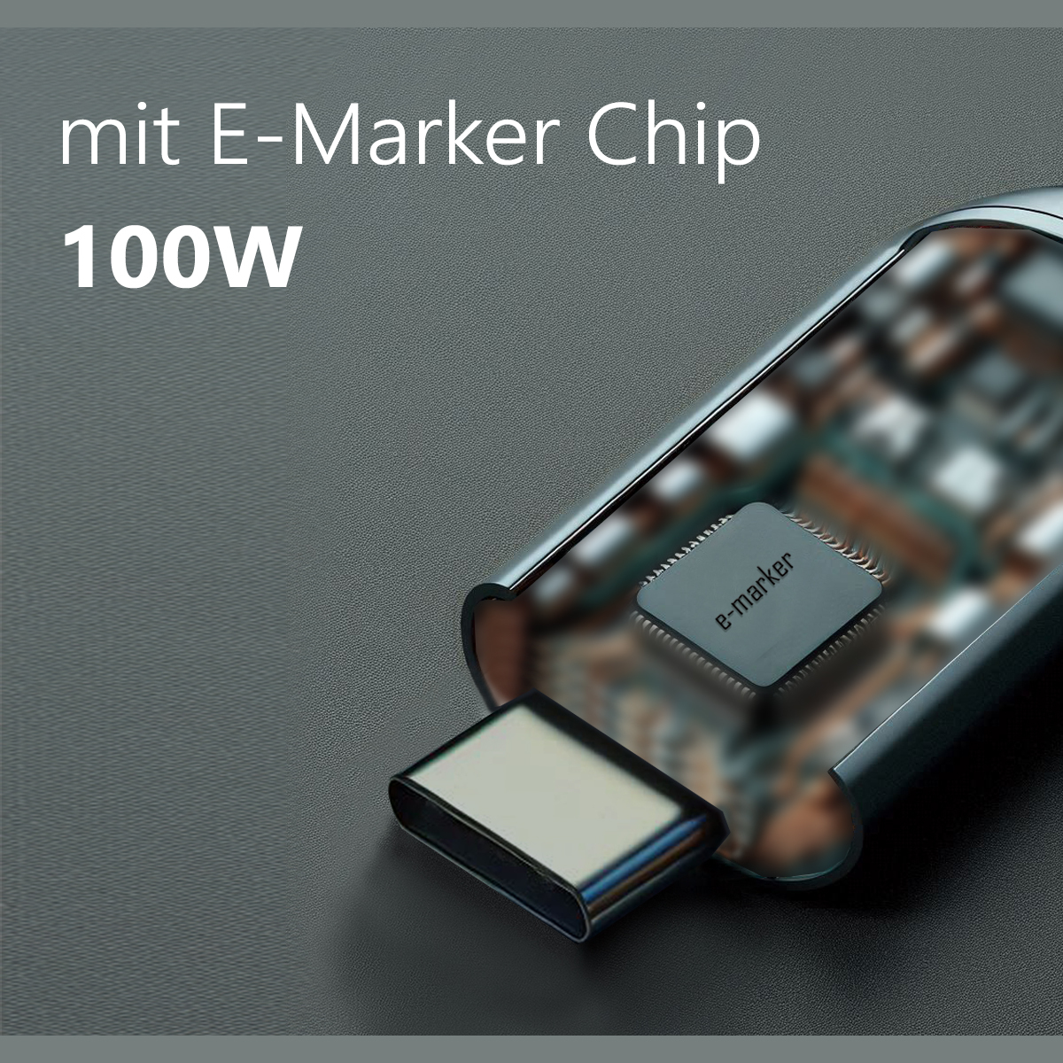 Maxtrack Spiralkabel USB-C auf USB-C USB 2.0 1 m Schwarz