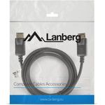 Lanberg CA-DPDP-10CC-0018-BK DisplayPort-Kabel 1,8 m Schwarz (CA-DPDP-10CC-0018-BK)
