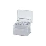 MAUL Acryl Karteikasten A6, glasklar inkl. 100 Karteikarten und A-Z-Register (19528-05)