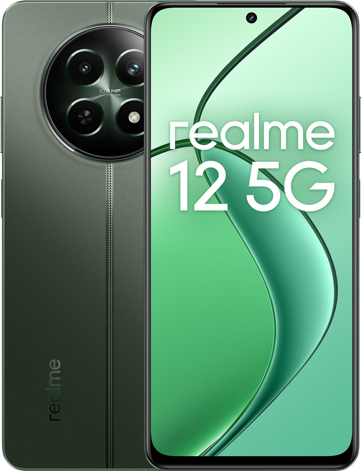 realme 12 17,1 cm (6.72") Dual-SIM Android 14 5G USB Typ-C 8 GB 256 GB 5000 mAh Grün (RMX3999)