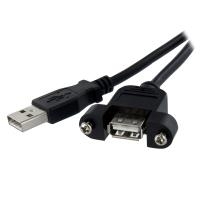 StarTech.com Panel Mount USB Cable A to A (USBPNLAFAM2)