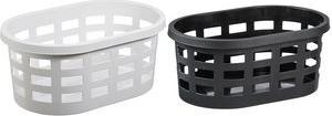 plast team Wäschekorb BOSTON, 36,8 Liter, weiß Material: PP, im skandinavischen Design, - 1 Stück (60180800)