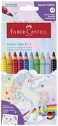 FABER-CASTELL Einhorn Jumbo Grip Buntstifte farbsortiert, 10 St. (110923)
