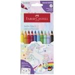 FABER-CASTELL Einhorn Jumbo Grip Buntstifte farbsortiert, 10 St. (110923)