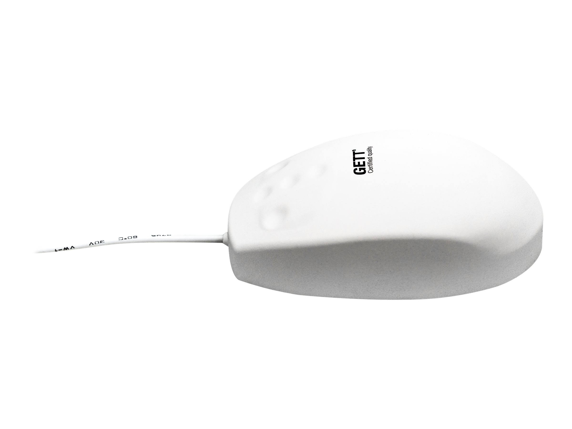 GETT GCQ MED Lasermaus 5 Tasten IP68 antimikrobiell USB Weiß