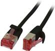 Patchkabel RJ45 CAT6 250Mhz 0.5m schwarz U/FTP slimline rund d 3.6mm (S217272)