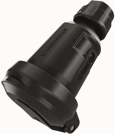 Mennekes Kupplung SCHUKO schwarz15807116A 2p+PE IP54 (158071)