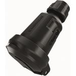 Mennekes Kupplung SCHUKO schwarz15807116A 2p+PE IP54 (158071)