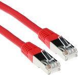 ACT Red 3 meter F/UTP CAT5E patch cable with RJ45 connectors. Cat5e f/utp lszh red 3.00m (IB7503)