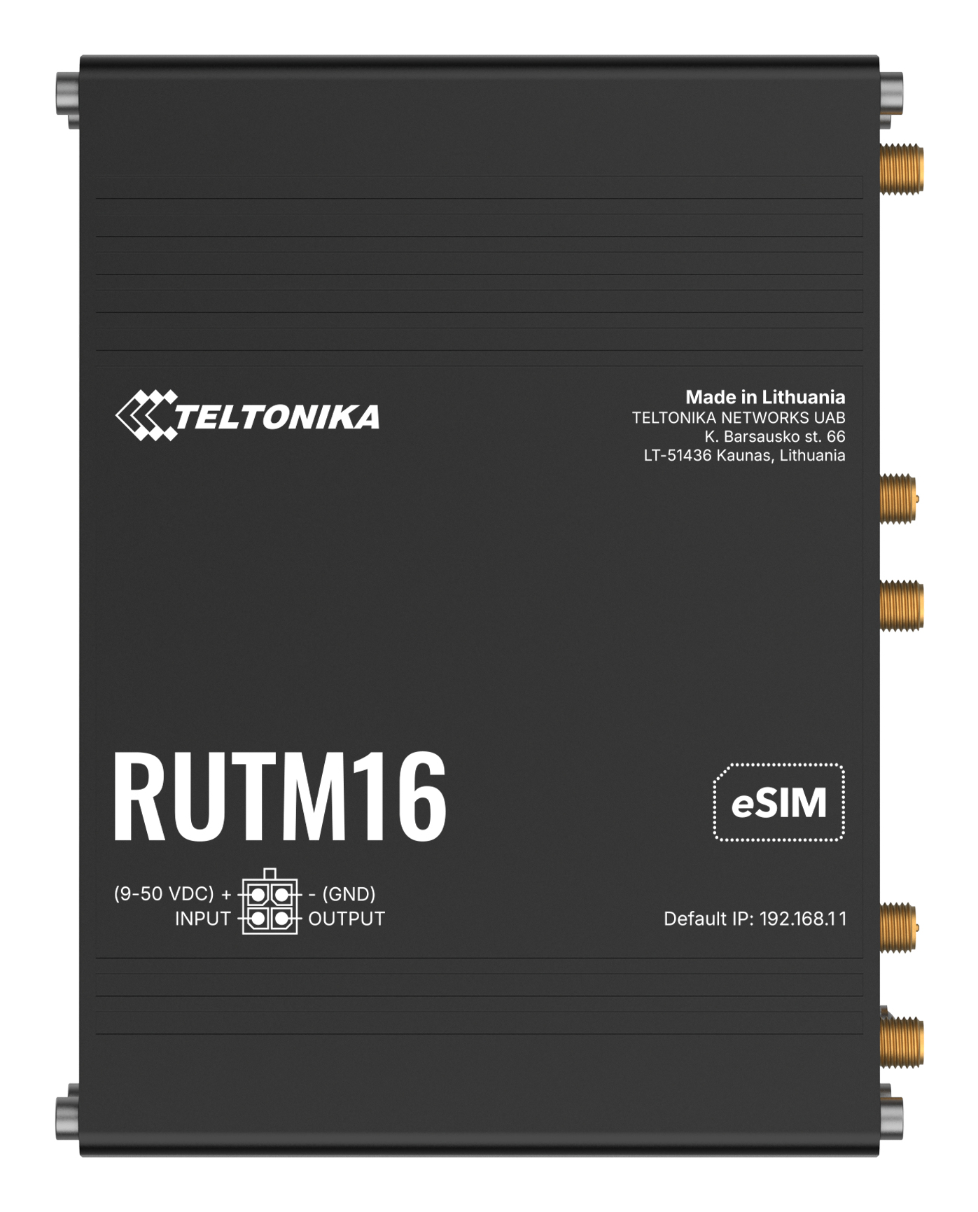 Teltonika RUTM16 Wireless Router Schwarz