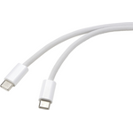 Renkforce USB-Kabel USB-C® Stecker, USB-C® Stecker 1.00 m Weiß verdrillte Paare RF-6056882 (RF-6056882)