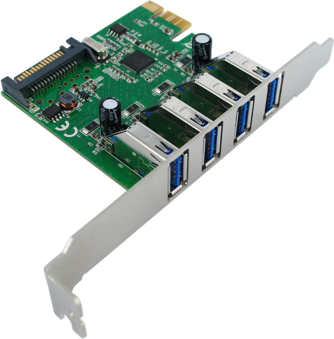 VALUE PCI-Express Adaptr 4x USB3.2 Gen1 5Gbit/s (15.99.2117)