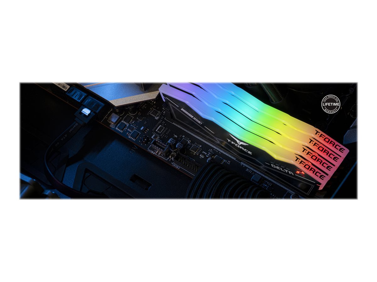 T-FORCE DELTA RGB 32 GB RAM 2 x 16 GB DDR5 6400 MHz Schwarz