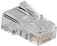 ACT RJ11 (6P/4C) modulaire connector for round cable with solid conductors. Connector: RJ-11 (6P/4C) Rj11 plus 6p4c solid round cab (TD104M)
