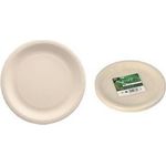 PAPSTAR Teller aus Agrarresten "pure", rund, 180 mm, natur hergestellt aus landwirtschaftlichen Abfällen wie z.B. - 1 Stück (89225)
