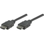 Manhattan HDMI-Kabel High Speed A -> A St/St 1.00m geschirm (308816)