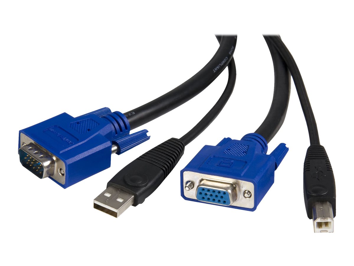 StarTech.com SVUSB2N1_6 KVM-Kabel USB VGA 1,8 m Schwarz