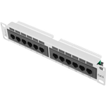 Lanberg Patchpanel 12-Port 1U 25,40cm (10") Cat. 6 UTP grau (PPU6-9012-S)
