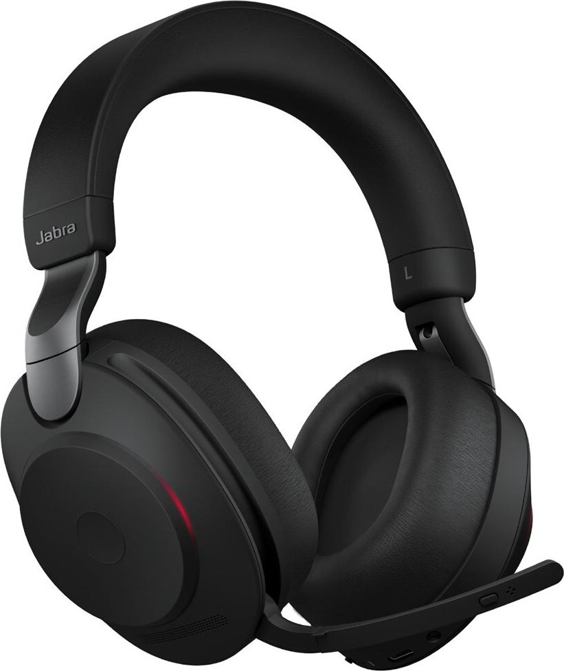 Jabra Evolve2 85 UC Stereo Over-Ear Headset mit ANC, Bluetooth und USB-A, Schwarz