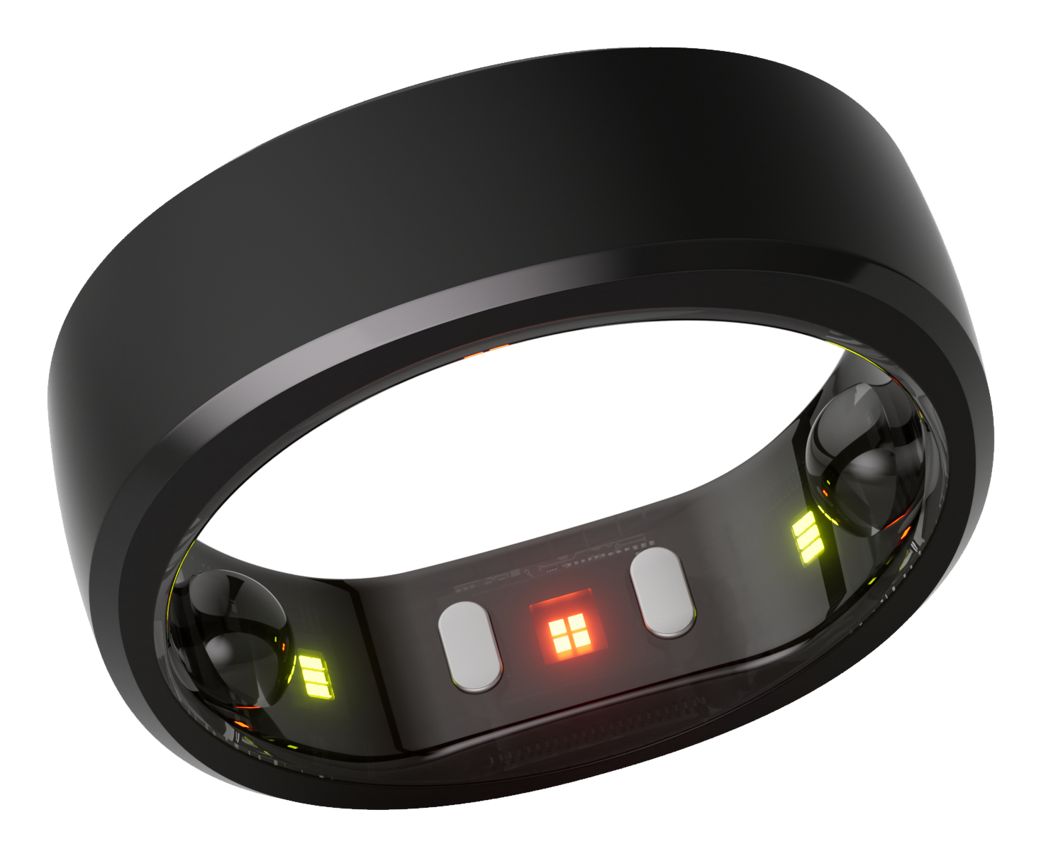 RingConn Smart Ring Gen 2 Aktivitäts-Tracker Größe 12 Schwarz