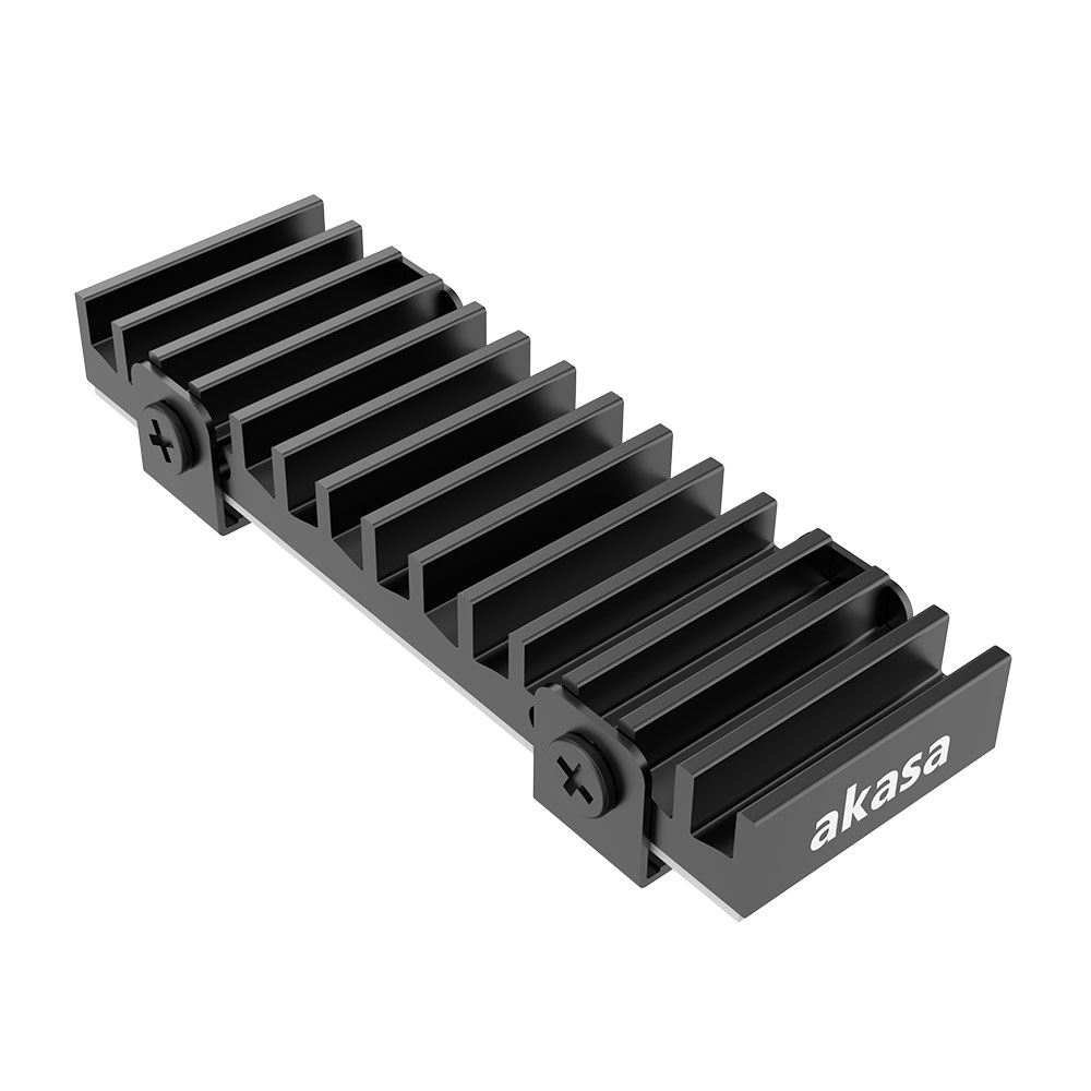 Akasa Gecko Pro SSD-Kühlkörper Aluminium Schwarz