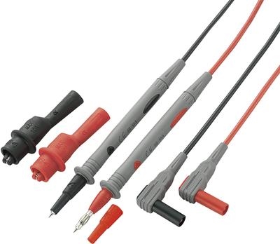 VOLTCRAFT MS-2 Sicherheits-Messleitungs-Set Lamellenstecker 4 mm Prüfspitze Schwarz, Rot 1 Set (VC-15439615)