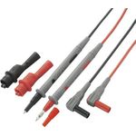 VOLTCRAFT MS-2 Sicherheits-Messleitungs-Set Lamellenstecker 4 mm Prüfspitze Schwarz, Rot 1 Set (VC-15439615)