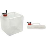 IWH Wasserkanister mit Zapfhahn, 10 Liter, faltbar lebensmittelecht: für Trinkwasser geeignet, mir großer - 1 Stück (370210)