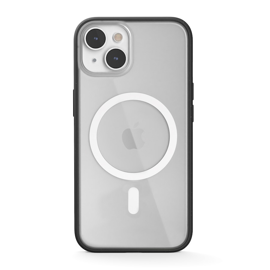 Woodcessories ECO643 Cover für Apple iPhone 14 Plus 6,7" MagSafe Schwarz, Transparent