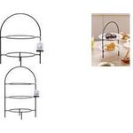 Ritzenhoff & Breker Teller-Etagère TJÄNA, 3-stufig aus schwarzem Metall, Maße: (B)230 x (T)170 x (H)370 mm, - 1 Stück (224498)