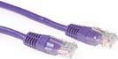 ADVANCED CABLE TECHNOLOGY Purple 20 meter U/UTP CAT5E patch cable with RJ45 connectors