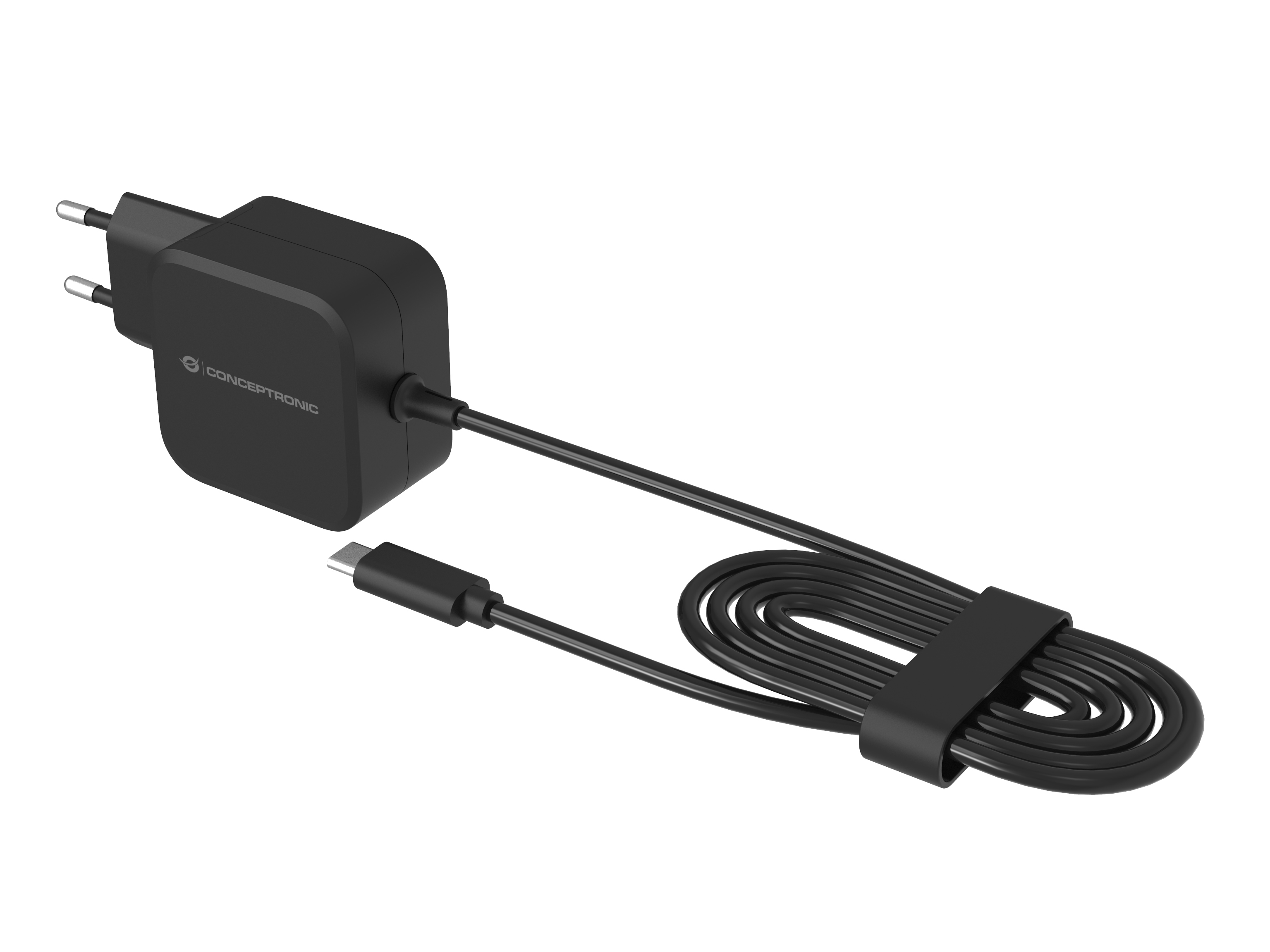 Conceptronic OZUL04BE 67W GaN USB-PD-Ladegerät 1,8 m Schwarz