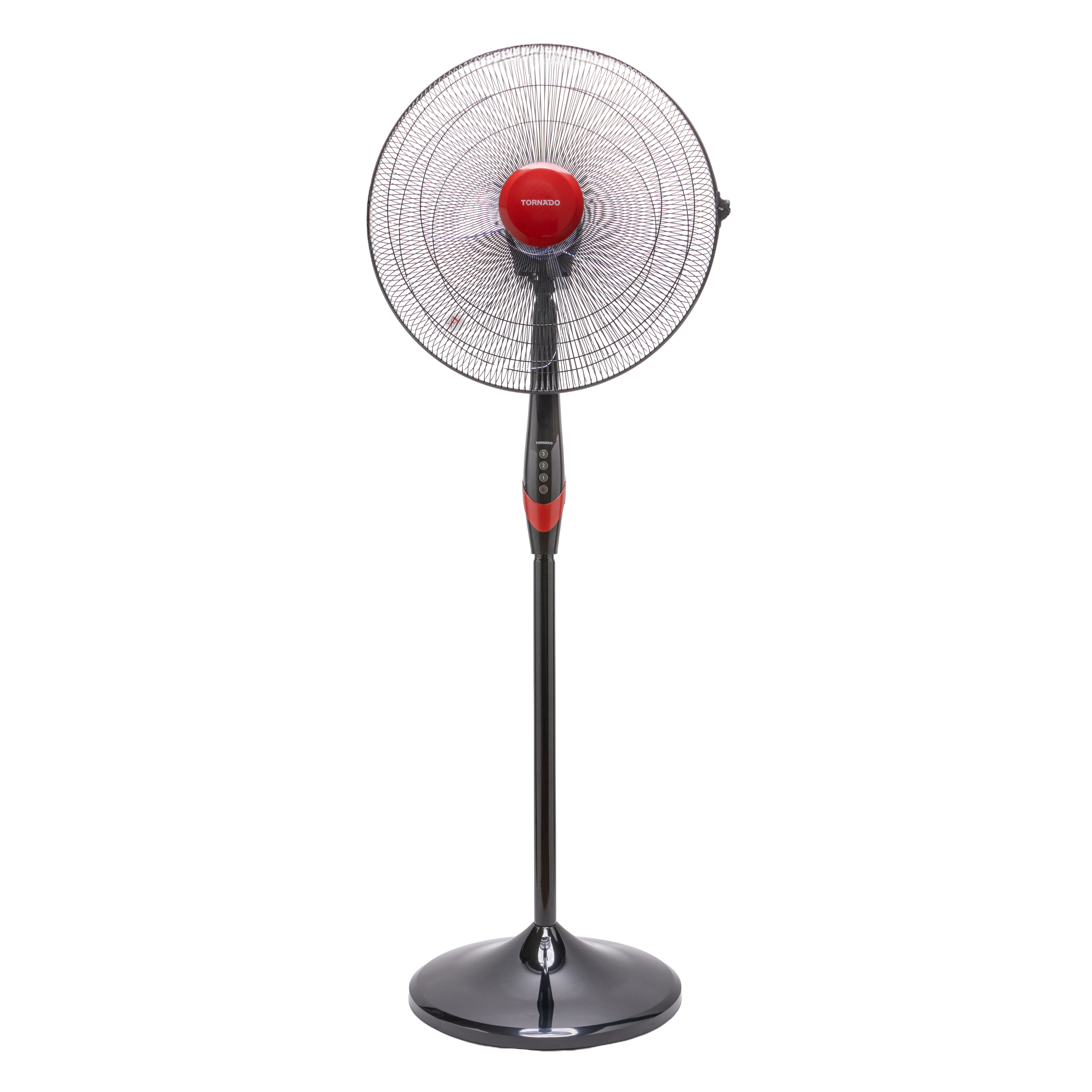 Tornado Ventilator TSF-18XW 18" 4 Flügel Schwarz, Rot