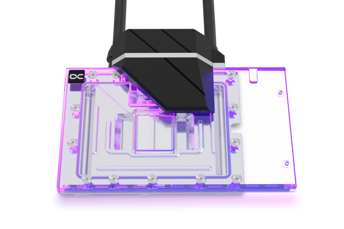 Alphacool Eiswolf 2 AIO All-in-One-Flüssigkeitskühler 360 mm RTX 4080 Founders Edition mit Backplate Schwarz Transparent