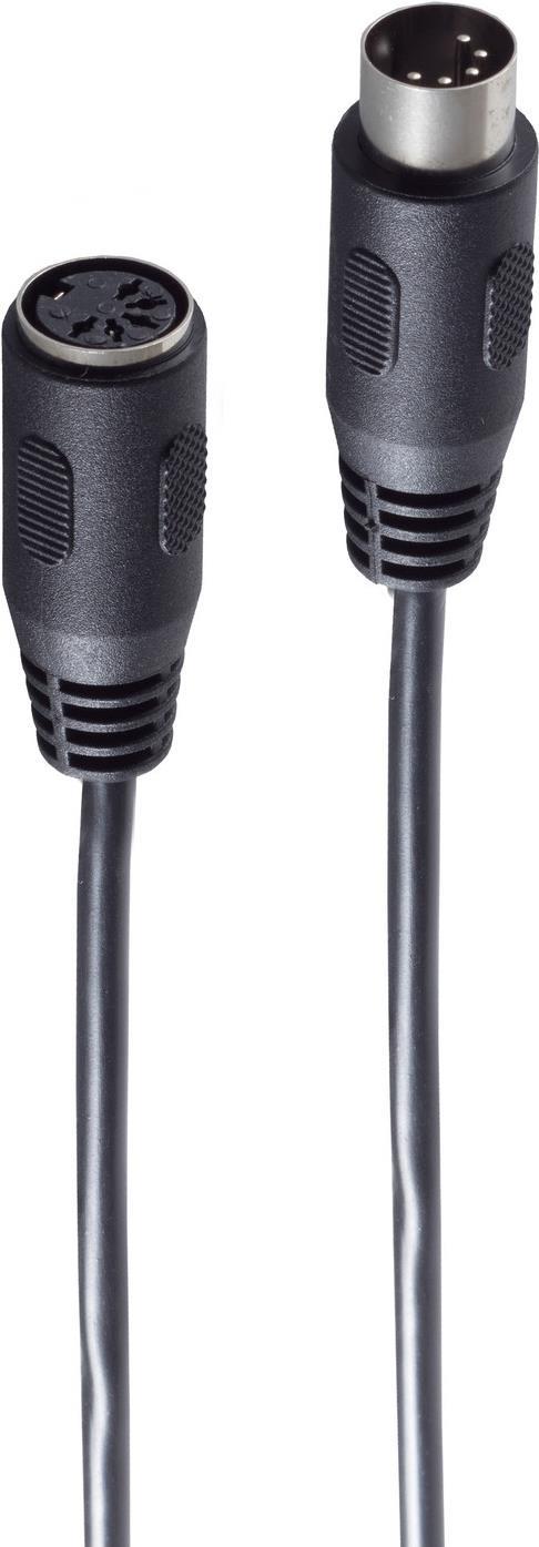 shiverpeaks ®-BASIC-S--Diodenkabel-DIN Verlängerung-Diodenstecker 5-pol. auf Diodenbuchse 5-pol. 2,5m (BS10104)