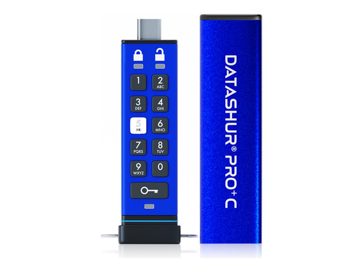 iStorage datAshur PRO+ C 512 GB USB-Stick Blau