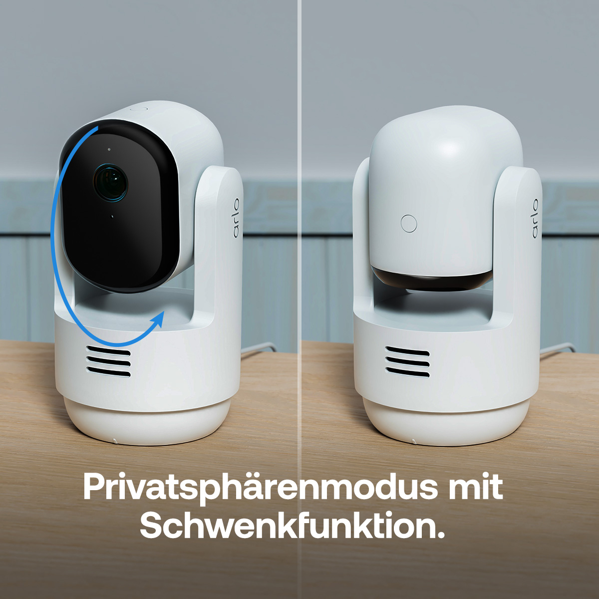 Arlo Essential 3 2K PTZ Innen-Sicherheitskamera 2er-Set Weiß