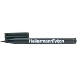 Hellermann Tyton 500-50820 Rundspitze Schwarz 2Stück(e) Permanent-Marker (500-50820)