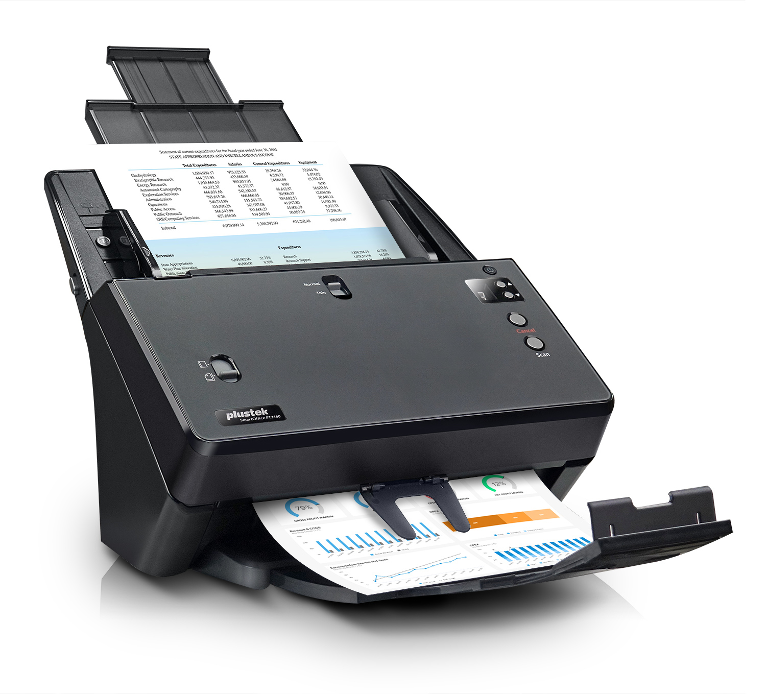 Plustek SmartOffice PT2160 ADF-Scanner 600 x 600 dpi A3 Schwarz