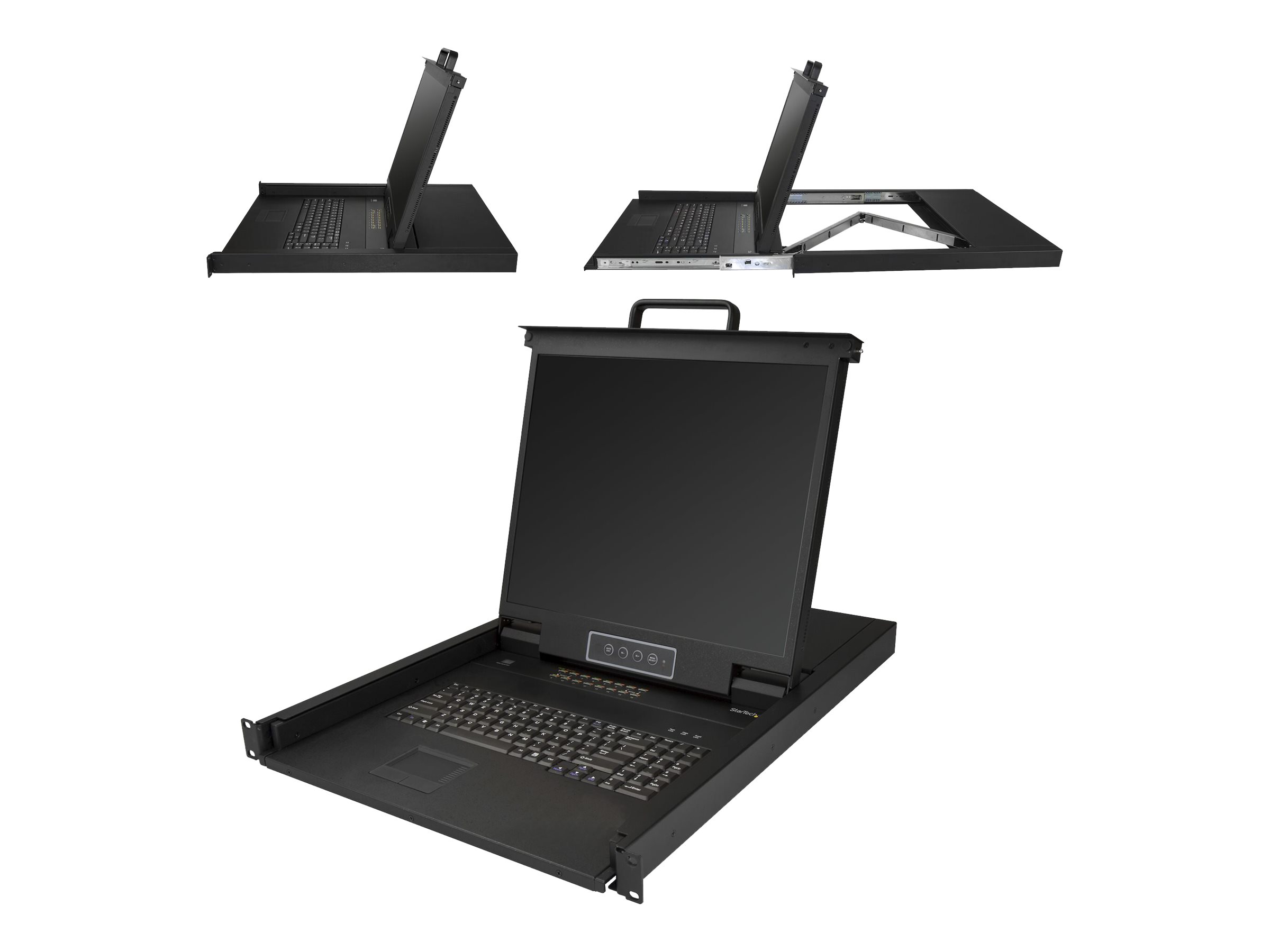 StarTech.com RKCONS1916K KVM-Konsole 19" 16 Anschlüsse 1280 x 1024 VGA Schwarz