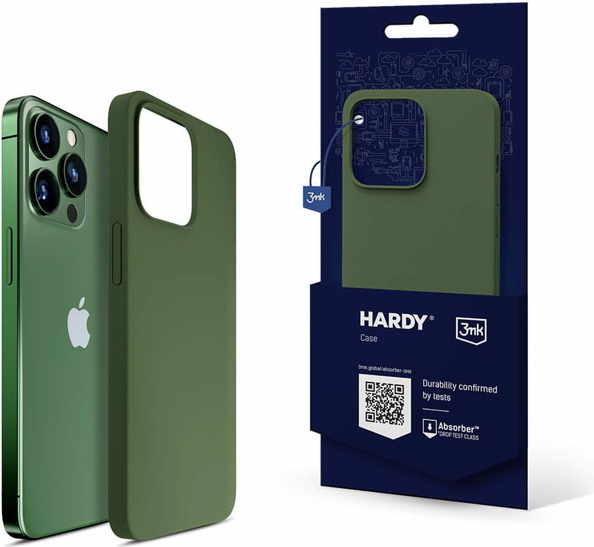 3mk Hardy Silicone MagCase pro Apple iPhone 13 Pro, Alpine Green (5903108500654)