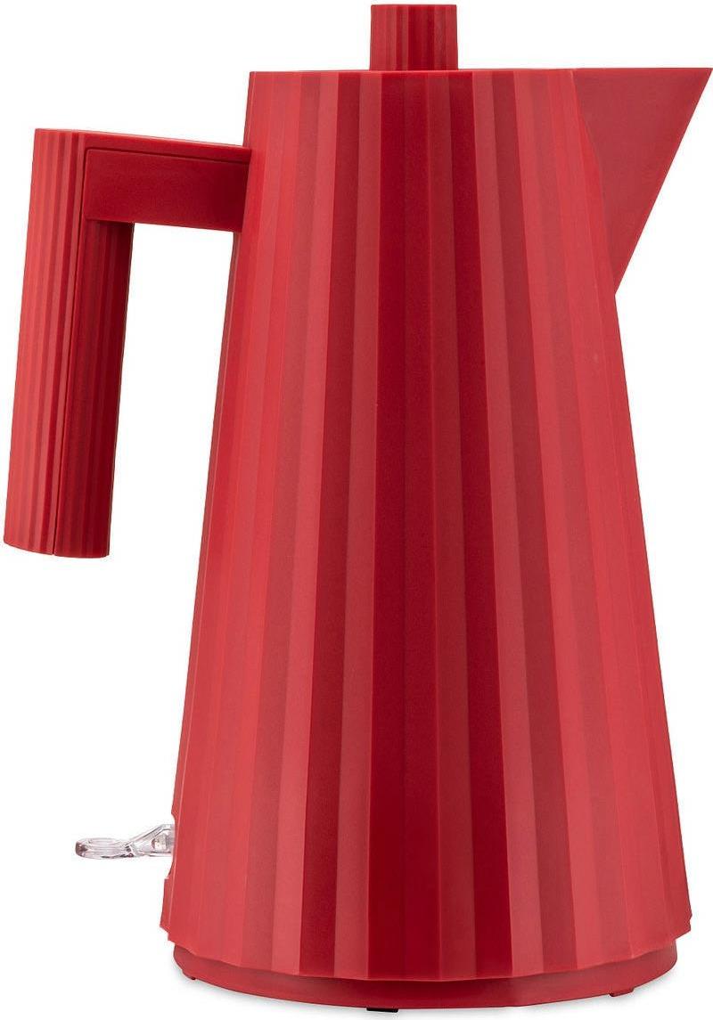 Alessi MDL06/1 R Plissè Elektrischer Wasserkocher aus 100 cl, Rot (MDL06/1 R) (B-Ware)