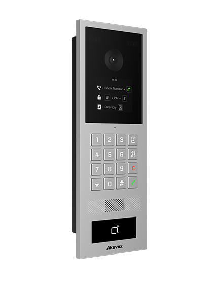 Akuvox S532-Hybrid Video-Türsprechanlage Hauptgerät mit Kartenleser 2 MP 2,8" H.264 Bluetooth IP66 IK08 Grau