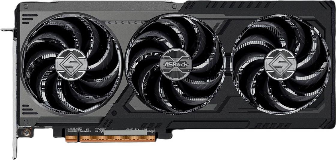 VGA ASRock Radeon RX 9070 GRE 12GB Steel Legend Dark OC (90-GA5WZZ-00CANF)