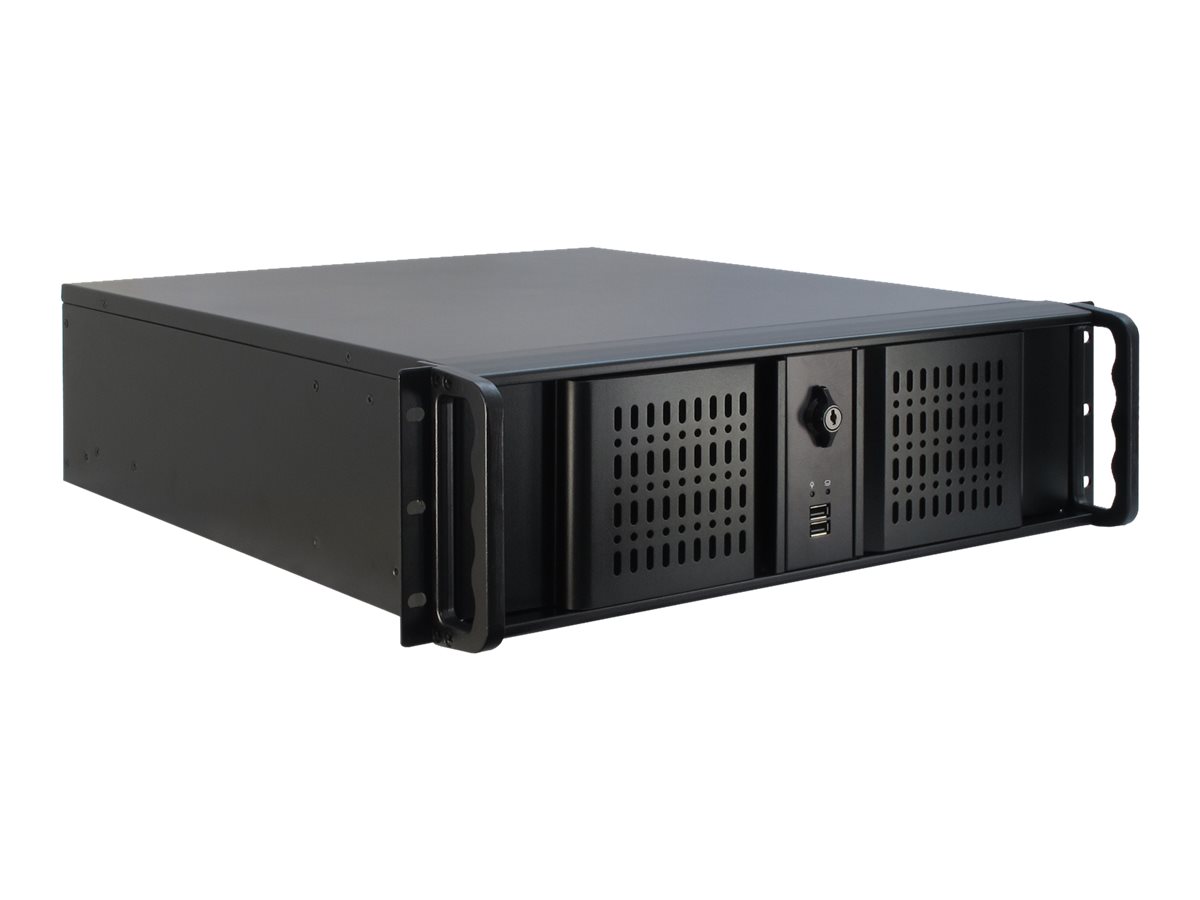 Inter-Tech IPC 3U-3098-S 3HE Server-Rack-Gehäuse ATX Schwarz