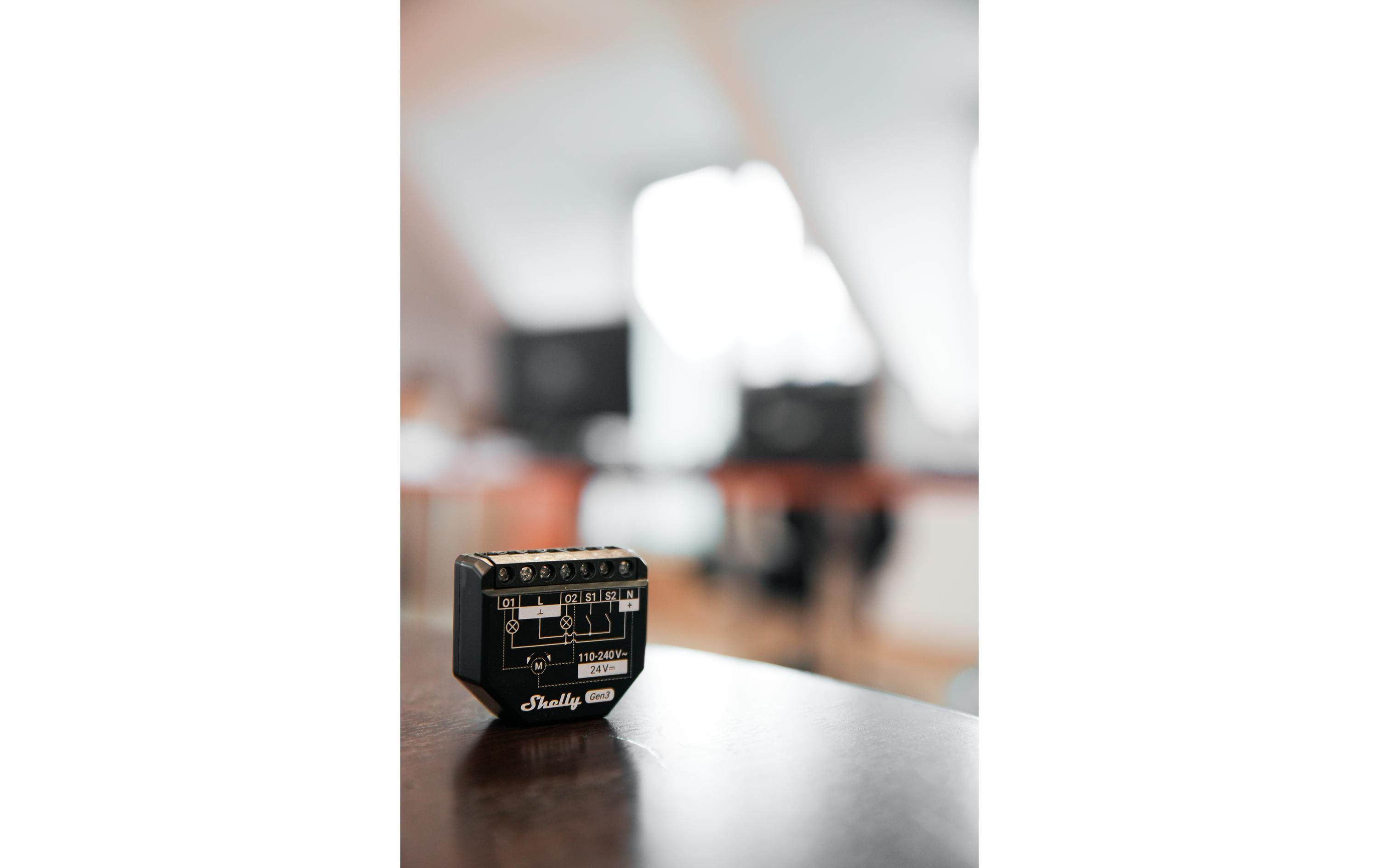 Shelly 2PM Gen3 Schalt-Messaktor 2er-Set Schwarz